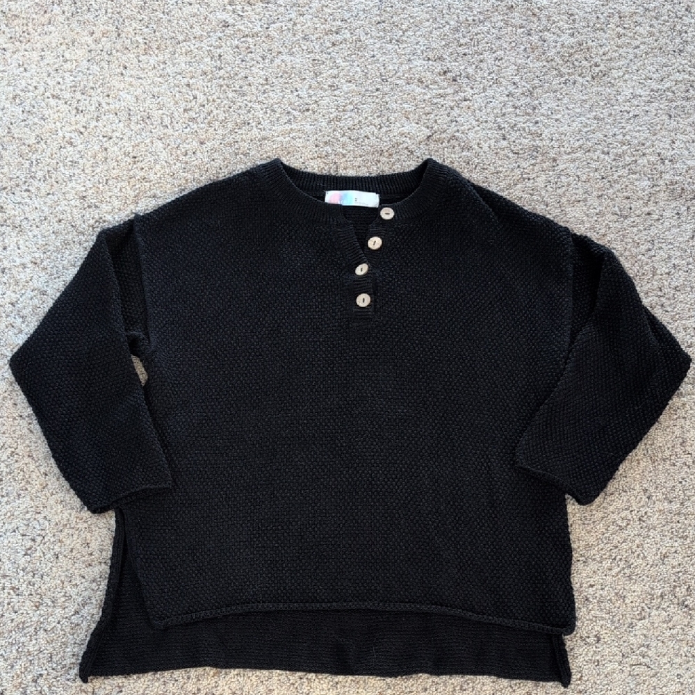 Free People Beach Black Pullover Sweater Size Extra Small